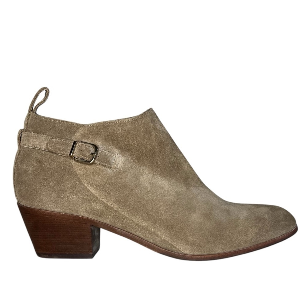 Via Spiga Suede Leather Ankle Bootie Tan Size 9.5 *New*